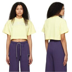 Ami Paris SSENSE Exclusive Yellow Coeur Sacre T-Shirt Extra Small